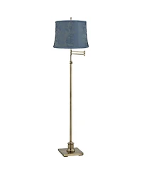 360 Lighting Westbury Antique Brass Swing Arm Floor Lamp