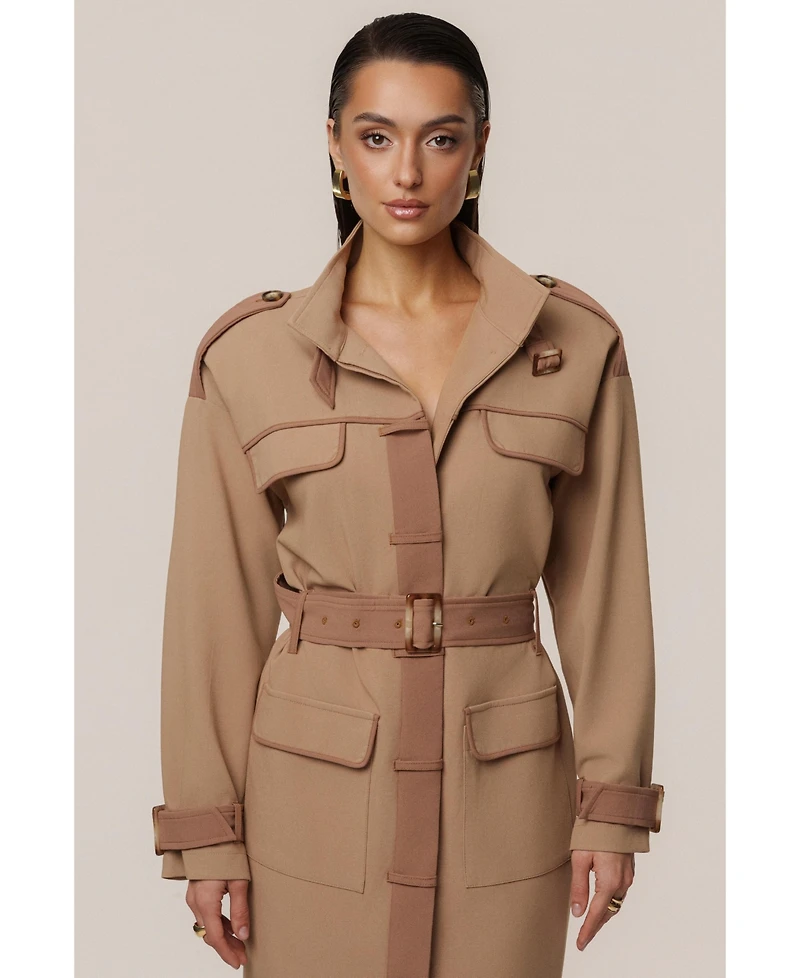 Jluxlabel Women's Icon Belted Midi Dress