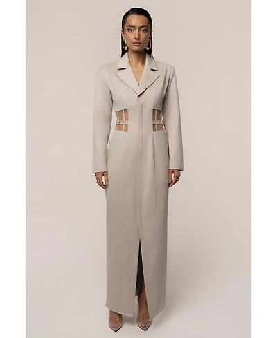 Jluxlabel Women's Toffee Haze Suede Dress