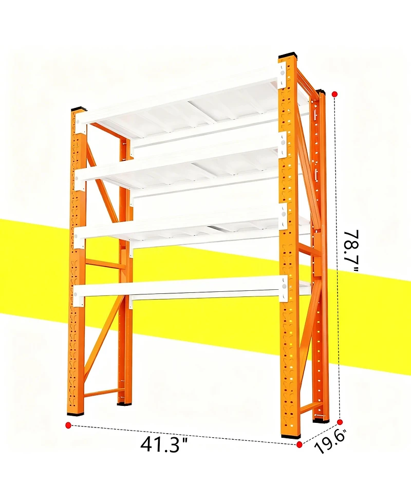 Yigii Garage Shelving Heavy Duty Adjustable Metal Storage Shelf Warehouse Basement Workshop