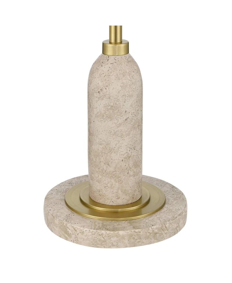 Possini Euro Design Medbury Mid Century Modern 61 1/2" Tall Standing Floor Lamp Pull Chain Gold Metal Brass Finish Dome Shade