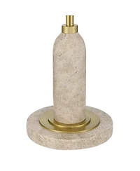 Possini Euro Design Medbury Mid Century Modern 61 1/2" Tall Standing Floor Lamp Pull Chain Gold Metal Brass Finish Dome Shade