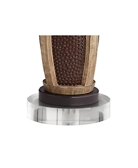 John Timberland Parker Industrial Table Lamps Set of 2 with Round Risers 30" Tall