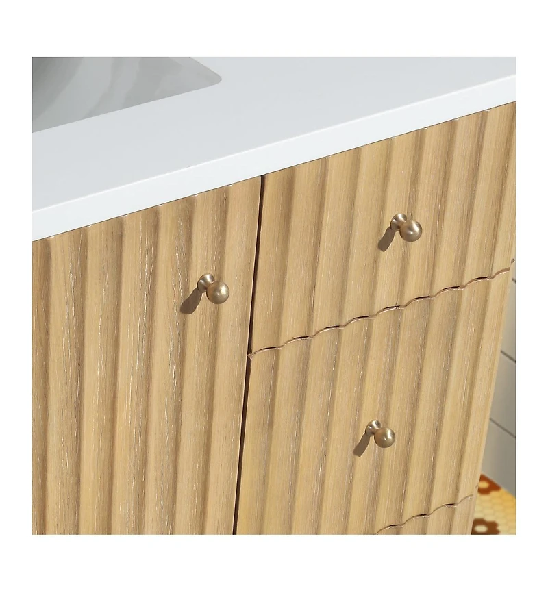 Ari Bath La Jolla 42" Bathroom Vanity Washed Oak