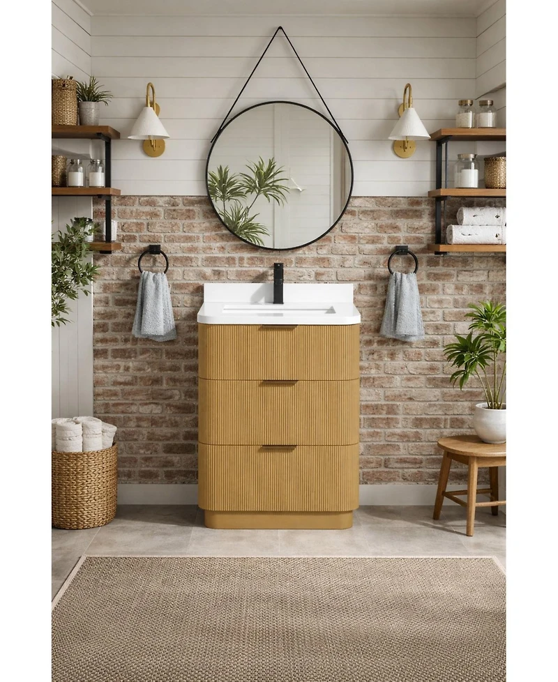 Ari Bath Calamigo 24" Bathroom Vanity Oak