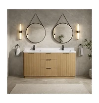 Ari Bath Calamigo 60" Bathroom Vanity Oak