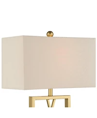 360 Lighting Claudia 26 1/2" Tall Open Metal Base Modern Glam Table Lamps Set of 2 Gold Finish Shade Living Room Bedroom