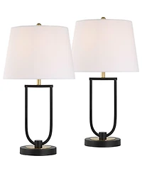 360 Lighting Pellana Brass Usb Table Lamp Set of 2
