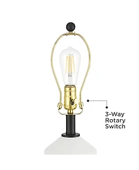 360 Lighting Lucy 26.5 High Glass Table Lamp with Dimmer