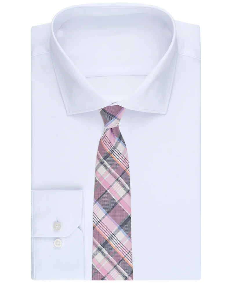 Club Room Men's Meier Plaid Pattern Tie, Macy's Exclusive