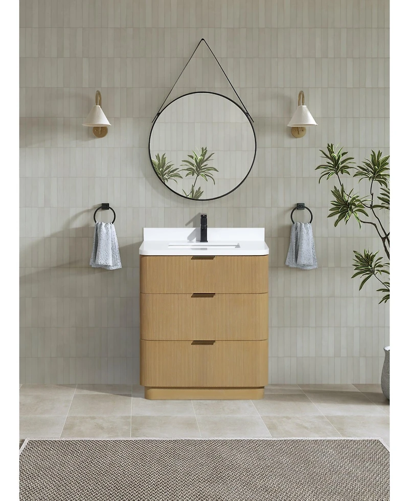 Ari Bath Calamigo 30" Bathroom Vanity Oak
