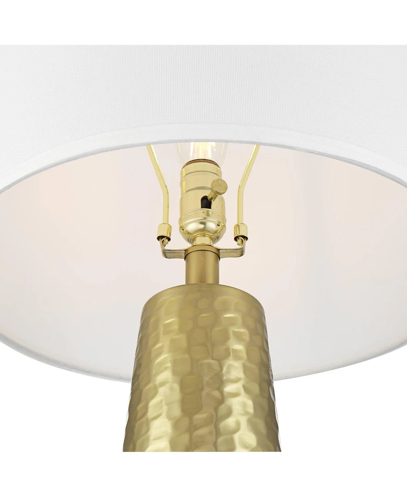 Possini Euro Design Possini Euro Croley 27 1/2" High Hammered Usb Table Lamp Set of 2