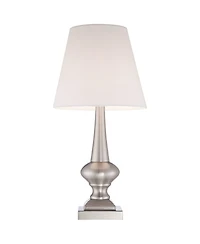 360 Lighting Modern Desk Table Lamp 19" High Brushed Steel