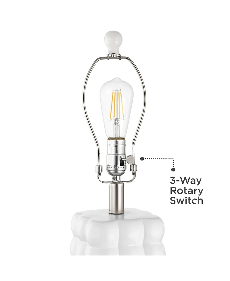 360 Lighting Norma 28" High Textured Bubble Ceramic Table Lamp Set of 2