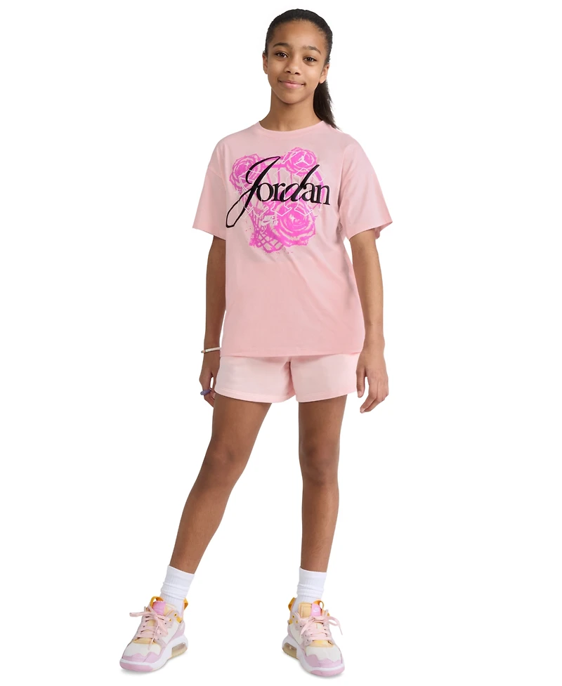 Jordan Girls' 7-16 Floral Flight T-Shirt