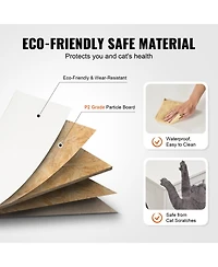 Gouun Hidden Cat Litter Box Enclosure Furniture for 2 Cats with 4 Doors and 2 Windows