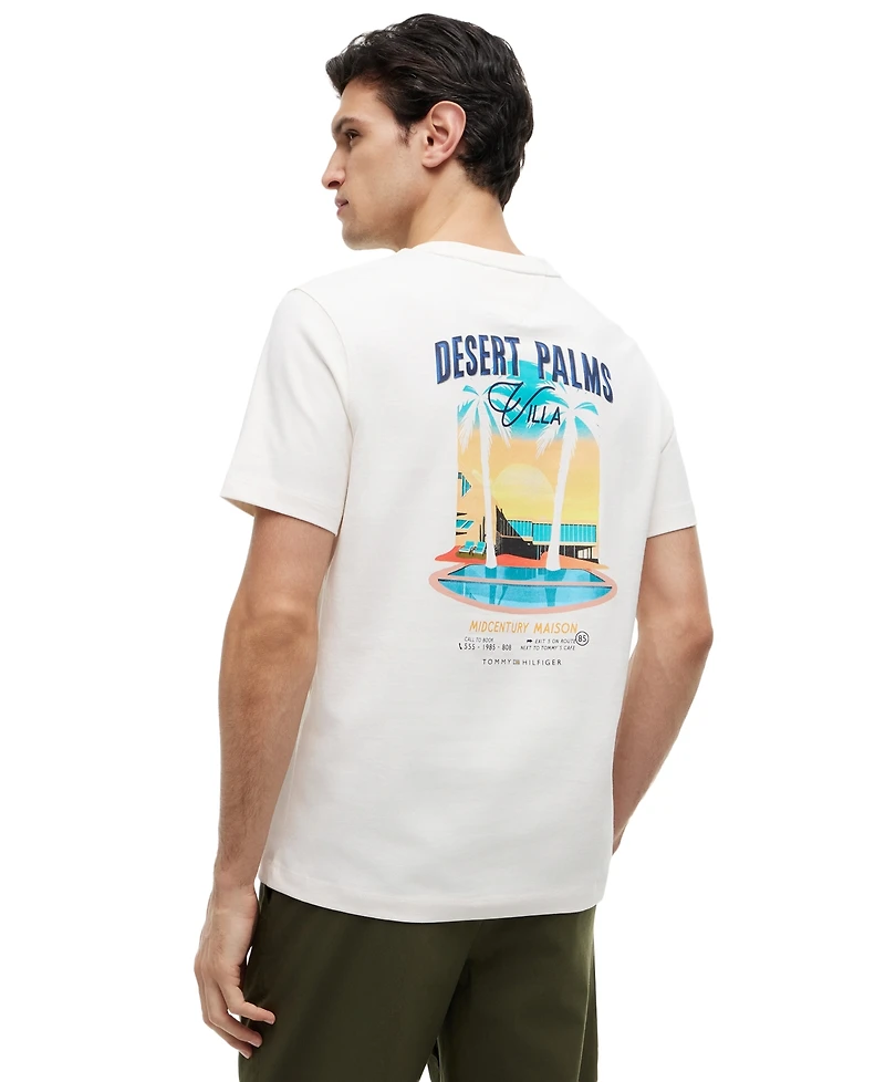 Tommy Hilfiger Men's Summer Back Graphic Regular-Fit T-Shirt