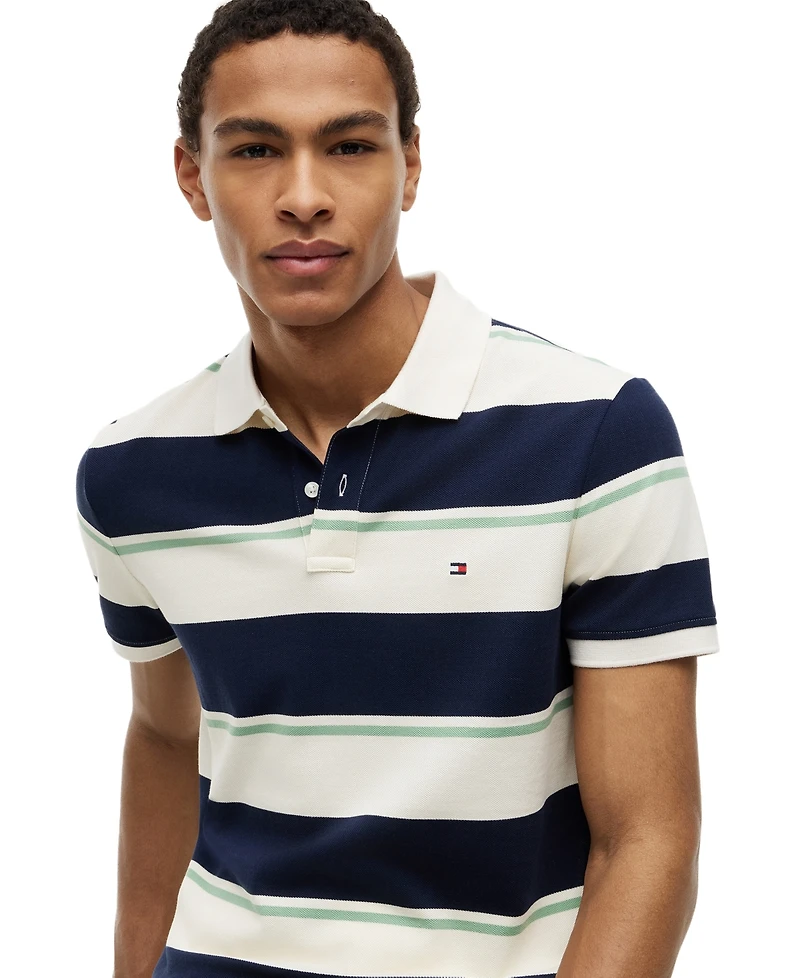 Tommy Hilfiger Men's Stripe Polo Shirt