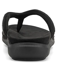 Easy Spirit Women's Wendi Embellished Thong Slip-On Sandals