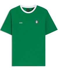 Boss by Hugo Men's Stretch-Cotton Mexico Country Flag Logo T-Shirt
