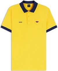 Boss by Hugo Men's Paddy Colombia Country Flag Trim Polo Shirt