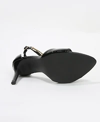 Berness Women's Hunter Stiletto Sandals with Gold-Tone Metal Accent