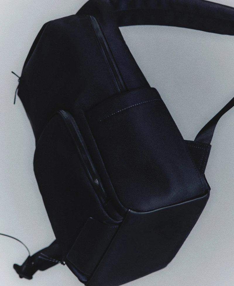 Mango Men's Multi-Functional Water-Repellent Pockets Backpack