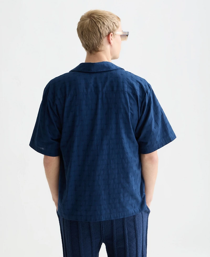 Scotch & Soda Men's Embroidered Short-Sleeve Shirt