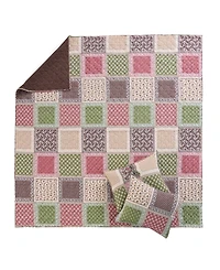 Greenland Home Fashions Priya Patchwork Print 2-Pc. Quilt Set, Twin/Twin Xl
