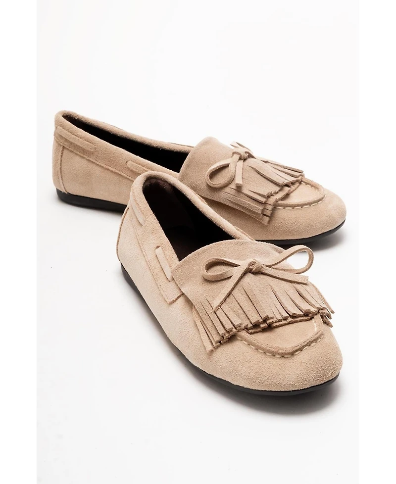 Forever and Always Shoes Axeli Leather Tassel Loafer (Women)