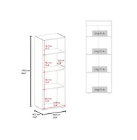 Flynama Armoire 66.9 Inch High 3 Doors 3 Shelves Bedroom Storage Cabinet with Spacious Internal Shelving