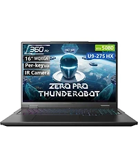 Thunderobot Zero Traditional Laptop Intel Core Ultra 9 64GB Ram Nvidia GeForce Rtx 5080 4TB Ssd Storage Windows 11 Home 360Hz