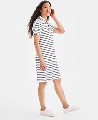 Style & Co Women's Striped Polo Dress, Macy's Exclusive