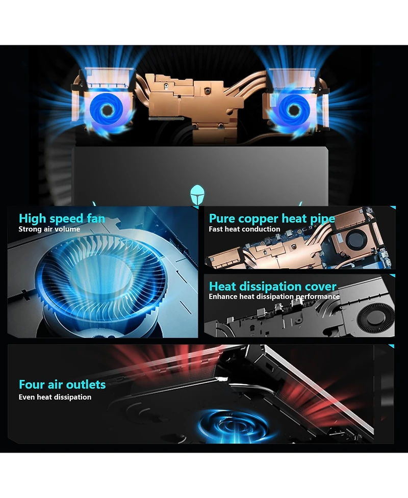 Thunderobot Storm Traditional Laptop Intel Core i7 32GB Ram Nvidia GeForce Rtx 4050 2TB Ssd Storage Windows 11 Home 144Hz