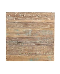 Storied Home 36" Wood Square Folding Table