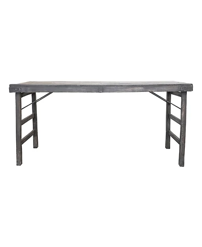 Storied Home 66" Wood Long Folding Table