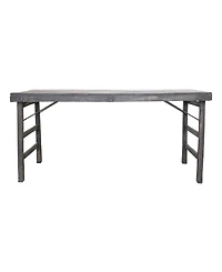 Storied Home 66" Wood Long Folding Table