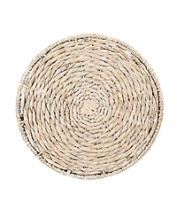 Storied Home 18" Water Hyacinth Hand-Woven Table