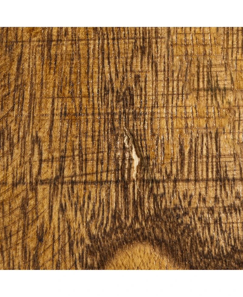 Storied Home 9" Paulownia Wood Round Accent Table