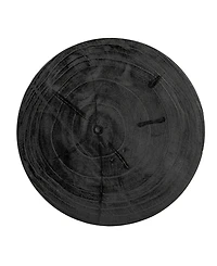 Storied Home 14" Paulownia Wood Carved Stool