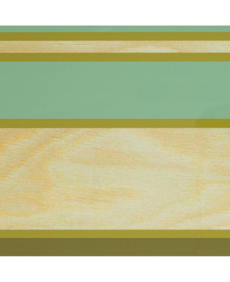 Storied Home 47" Wood Striped Surfboard Oval Coffee Table