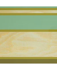 Storied Home 47" Wood Striped Surfboard Oval Coffee Table