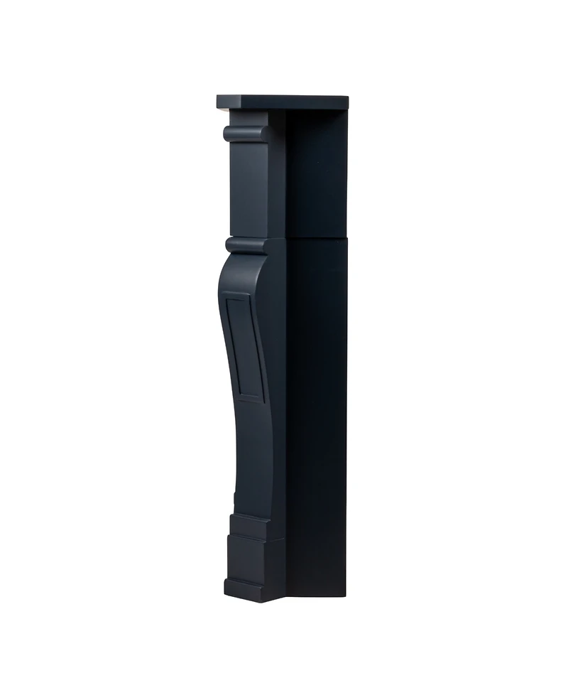 Storied Home Small Victorian 37" Wood Decorative Fireplace Mantel