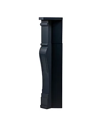 Storied Home Small Victorian 37" Wood Decorative Fireplace Mantel