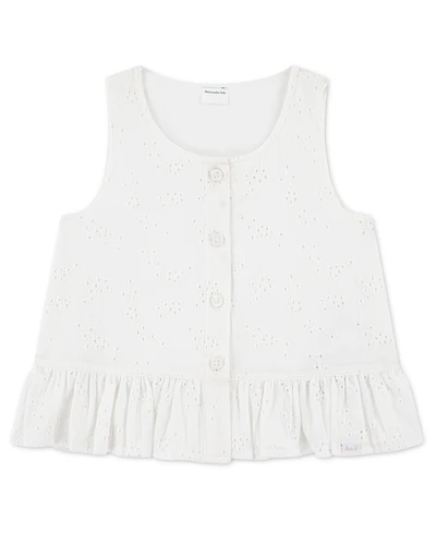 abercrombie kids Toddler Girls' Button Peplum Tank Top