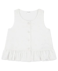 abercrombie kids Toddler Girls' Button Peplum Tank Top