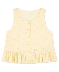 abercrombie kids Toddler Girls' Button Peplum Tank Top