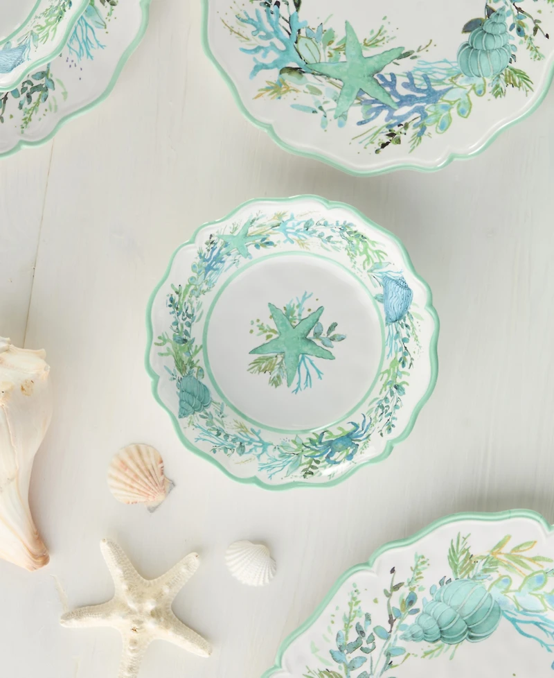 Certified International Sea Glass Melamine All-Purpose Bowl, Set of 4