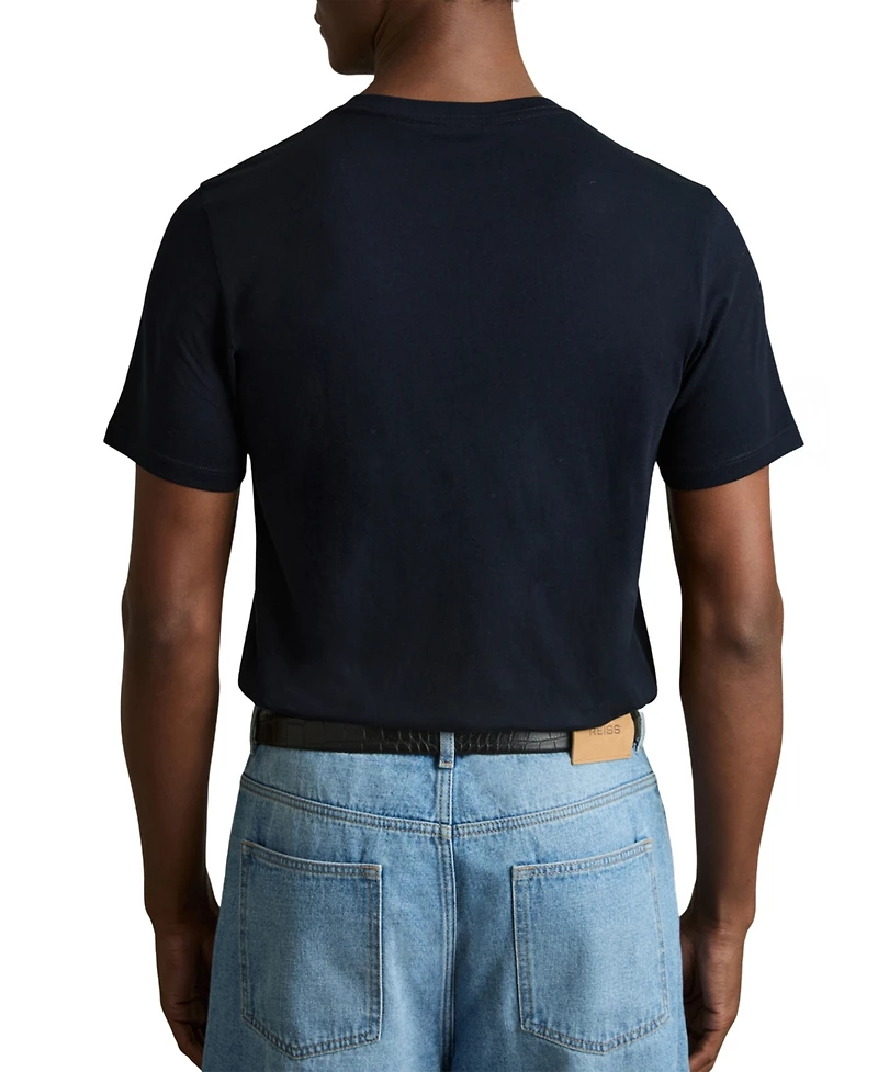 Reiss Men's Cotton Crew Neck Tailored Fit T-Shirt