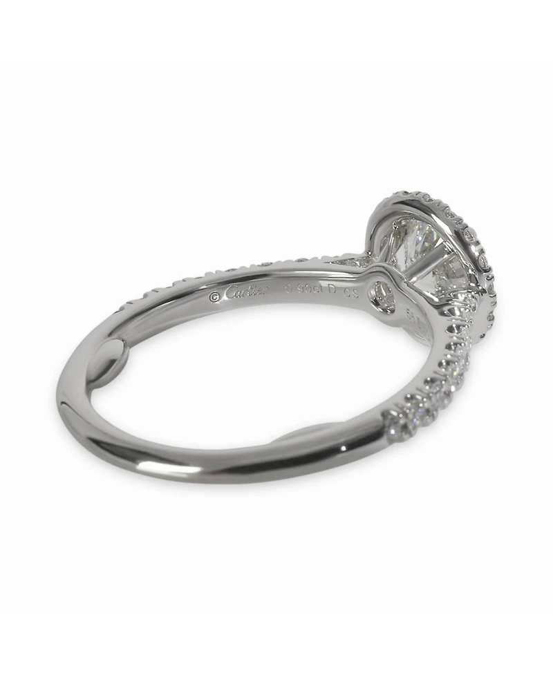 Pre-Owned Cartier 0.9 ct Round Brilliant Diamond Destinee Engagement Ring